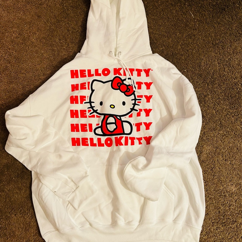 Sanrio White and Red Hello Kitty Sweater